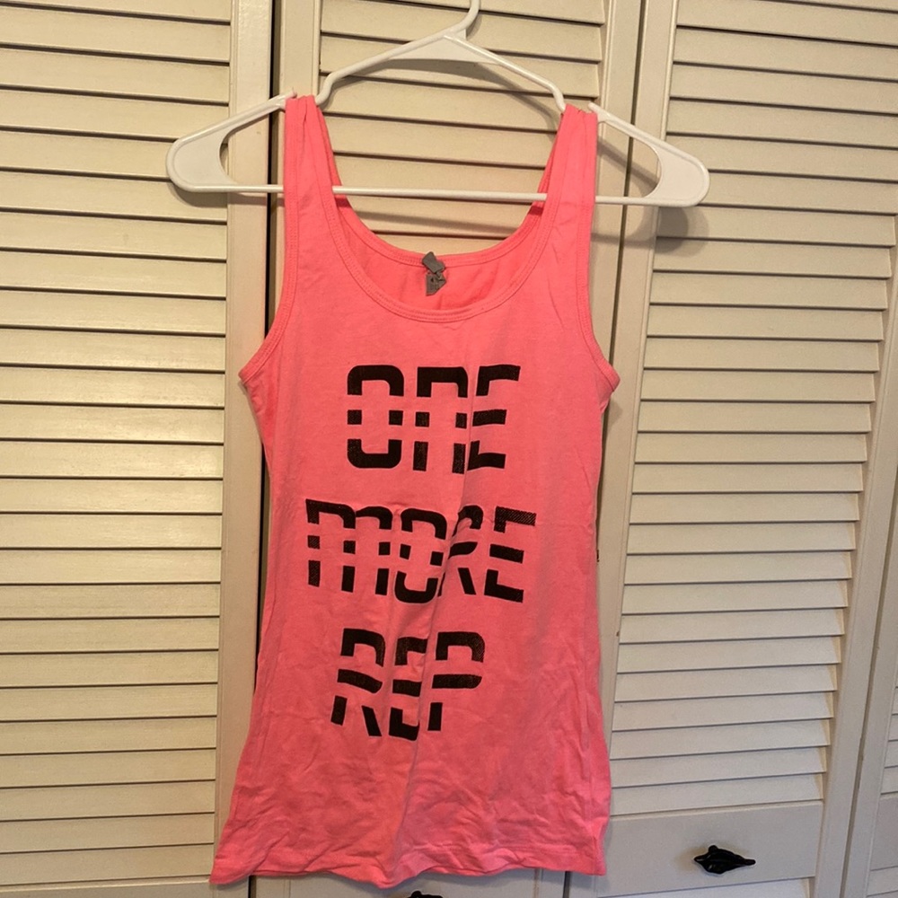 Motivational Gym tank top - size small - Next Level Apparel